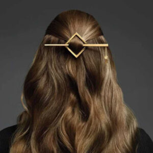Balmain hair couture barrette gold
