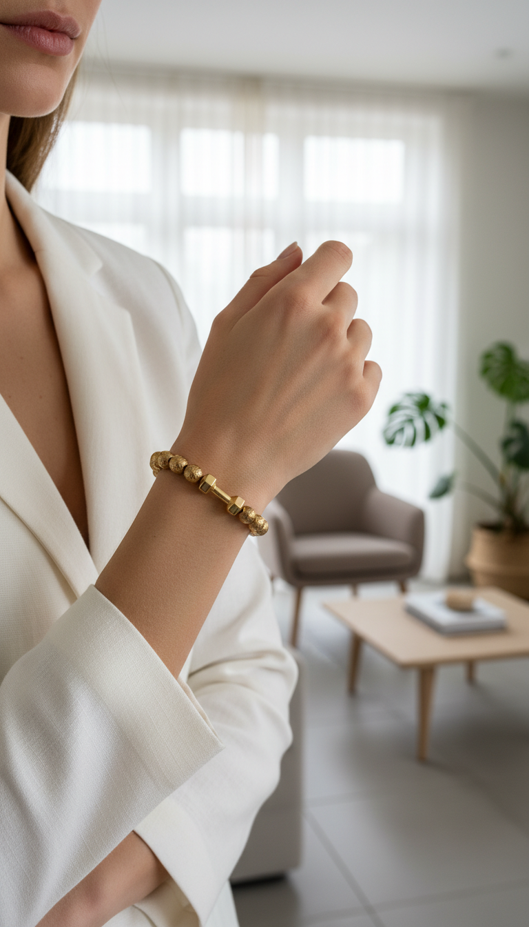 Forty Five Dumbbell | Gold Statement - Afbeelding 2